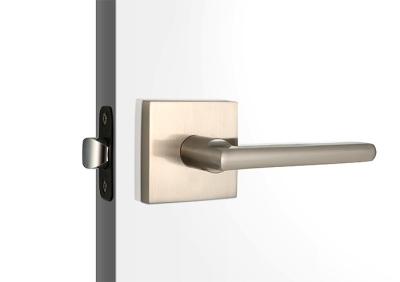 China Zinc Alloy Tubular Lock Set Adjustable Bathroom Door Latches Satin Nickel for sale
