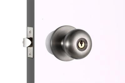 China Front Door Cylinder Door Knobs Reversible For Right / Left Door Handing for sale