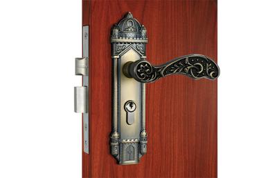 China Fire Proof Mortise Door Lock Antique Brass Privacy Mortise Lock for sale