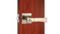 China Brass Keys Satin Nickel Room Tubular Door Latches Easy Installation for sale