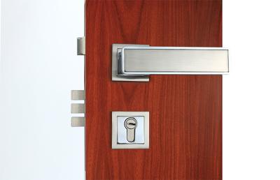 China Commercial Entry Lever Mortise Cylinder Locks Custom 3 Brass Keys for sale