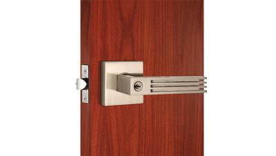 China Cerraduras tubulares de grado ANSI Cerradura de puerta de entrada de metal palanca de níquel satinado en venta