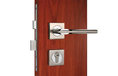China Satin Nickel Chrome Front Door Mortise Lock 35-70mm Door Thickness for sale