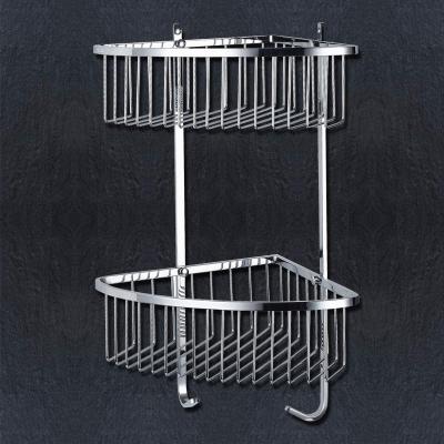 China Shower Corner Basket Bathroom Items Satin Stainless Steel Finishing for sale