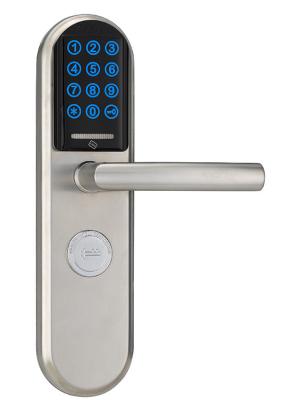 China Satin Stainless Steel Electronic Digital IC Card Password Door Lock (SUS304) for sale