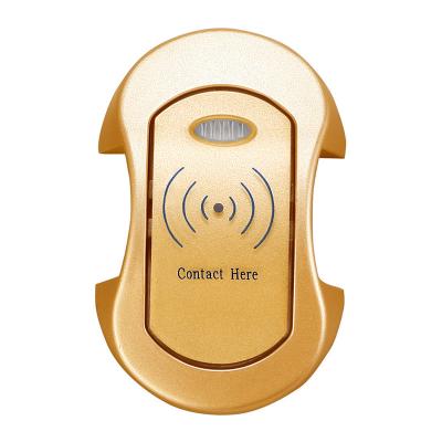 China Gold RFID Electronic Card Cabinet / Card Lock for Sauna Bathroom SPA Room for sale
