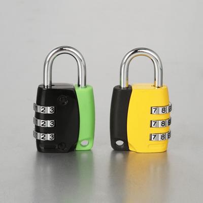 China Household Security Aluminium Combination Code Padlock 3 Digital Changeable for sale