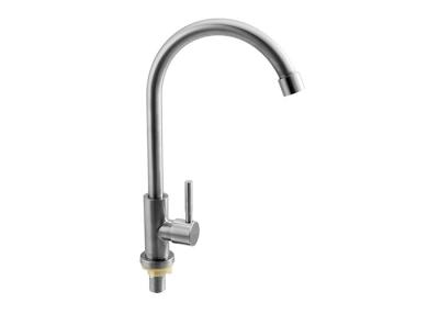 China Peerless Stainless Steel Kitchen Faucet  , Long Kitchen Mixer Taps for sale