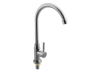China Contemporary Modern Sink Faucets For Kitchen , Brass Construction for sale