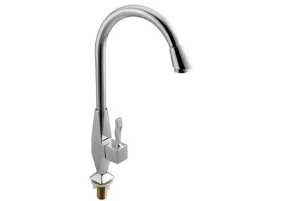China SUS201 Sink Single Handle Faucets With Chrome Plated Finishing for sale