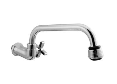 China Universal Commercial Kitchen Faucets Stainless Steel Pipe Brass Water Taps for sale