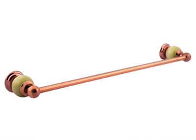 China Hotel and Family Brass Bathroom Accessory Single Towel Bar With Boulder Handle for sale