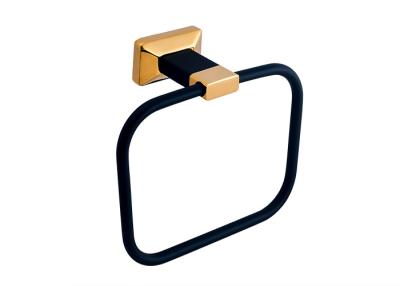 China Bathroom Products Wall - Mounted Square Towel Ring Brass Material Bathroom Set for sale