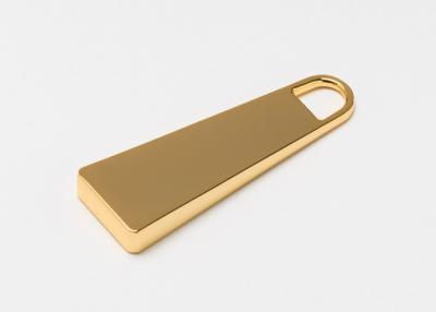 China OEM/ODM Stocked Handbag Accessories Hardware Golden Zipper Pull For Bag for sale