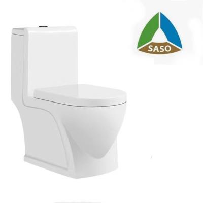 China SASO Approved Bathroom Sanitary Ware Flush Toilet One Piece Closet for sale