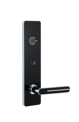 China Zinc Black Gunmetal Color Smart RFID Card Door Lock For Hotel Application for sale