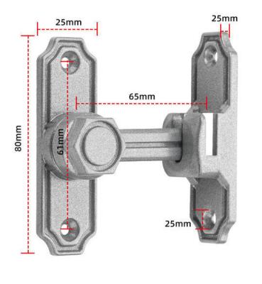 China Noctilucent Double Sliding Barn Door Latch For Commercial With Two Installation Ways for sale