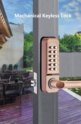 China Combination Keyless Door Lock Multi Color Resettable Te koop