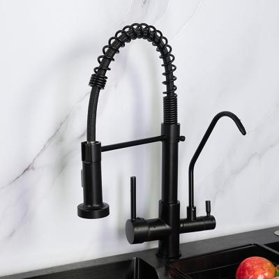 Chine Three Way Smart Kitchen Faucet 2.2 GPM 80 PSI Black And Nickel Color à vendre