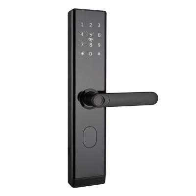 China Wi-Fi à prova d'água TTLOCK Smart Door Lock Biometric Fingerprint Door Handle Digital Keyless Lock à venda