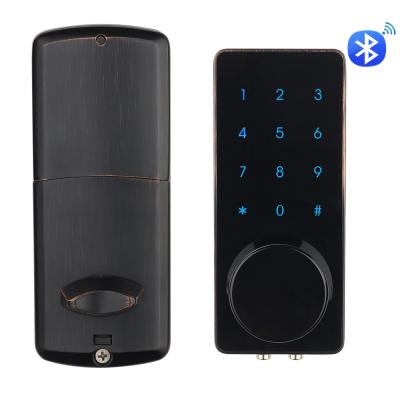 China Bluetooth Electronic Keyless Touchscreen Smartphone Remote Authorization Door Lock for sale