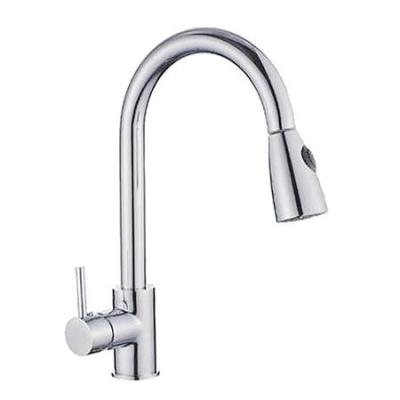 China Bathroom Brushed Nickel Kitchen Sink Faucet Pull Out Mixer Taps Wet Sink Bar Faucets for sale