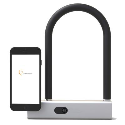 China Cerradura de la puerta del cable de la flexión del pie de la oficina de la cerradura de la bicicleta U de Bluetooth de la alta seguridad en venta