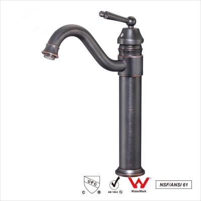 China Oil Rubbed Bronze Water Mixer Tap , Concrete Chrome Basin Faucet for sale