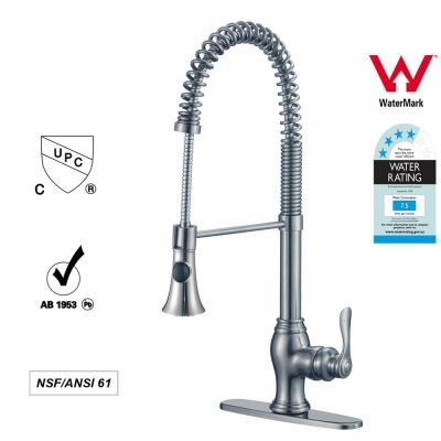 China Sanitary Ware Singe Handle kitchen Faucet with Pull out Tap ODM / OEM for sale