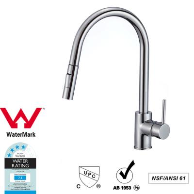 China Cupc Lead Free Brass Sink Pull out Mixer Tap 360 Swivel No Corrosion for sale
