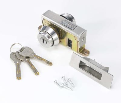 China Double Cylinder Aluminum Frame Glass Door Lock SUS304 Clinder Cover for sale