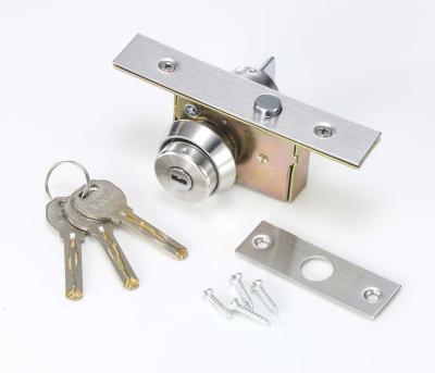 China Single Cylinder SUS201 Face Plate Glass Door Lock Aluminum Frame for sale
