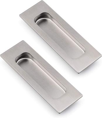 China Invisible Rectangular SS304 Bypass Door Finger Pulls for sale