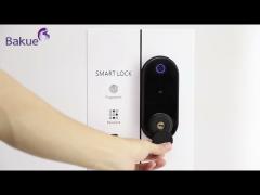 Smart Deadbolt Lock with of One Year for Fringerprint Code Card APP WiFi Door Lock