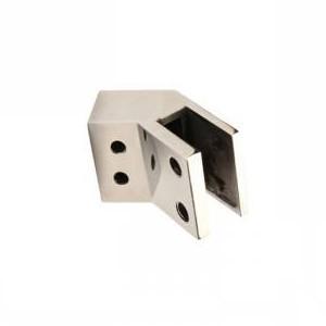 China Polished Stainless Steel Glass Holder Bracket Glass Clamp Rustproof Customized for sale