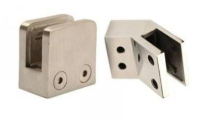 China AISI 304 Precision Casting Parts Machining Components Metal Glass Clips Ra 6.3 for sale