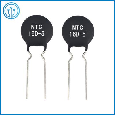 China 2Pin Radial Leaded NTC Current Limiting Power Thermistor 18D-5 16D-5 16Ohm 5mm 0.6A for sale