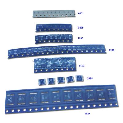 China SMD PTC PPTC Resettable Fuse SMD075L 2920 0.75A 33V 7.5x5.5mm 2K Per Reel for sale