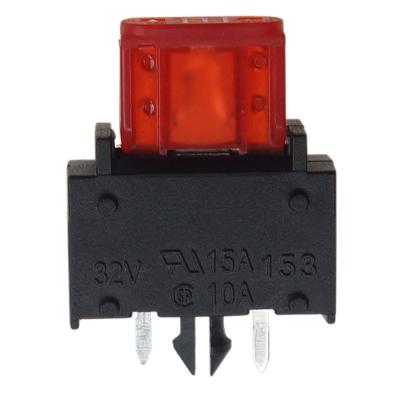 China AMPFORT Nylon Housed PCB Mount Fuse Holder 153 15A 32V For Mini Auto Blade Fuse 297 for sale