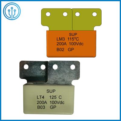 China 100VDC Battery 102C Auto Thermal Cut Off 200A Thermal Link Fuse for sale