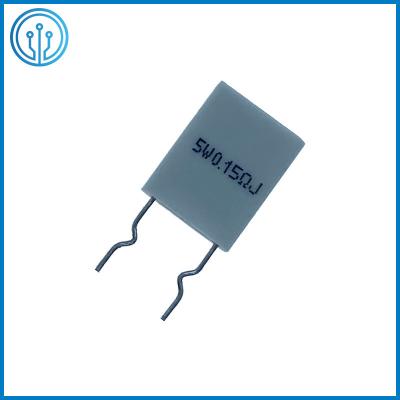 China Vertical Mount Non Inductance Ceramic Housed Cement Fixed Resistor BPR 5W 0.15R 5% Dip for sale