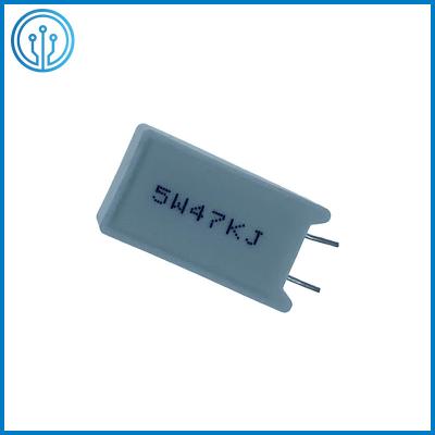 China SQM Through Hole Ceramic Cased Cement Fixed Wirewound Power Resistor 5W 47K 5% for sale
