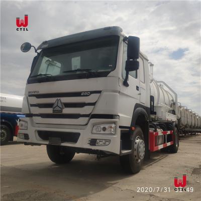 China 6 Wheelers 18m3 Sewer Vacuum Truck for sale