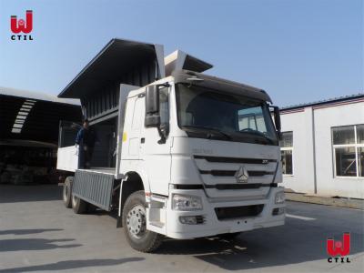 China Envergadura 10w Wing Van 10 Wheeler Unload Truck HOWO à venda