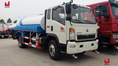 China Camión del portador de agua del petrolero HOWO 4x2 de Bowser del agua del verde de la calle en venta