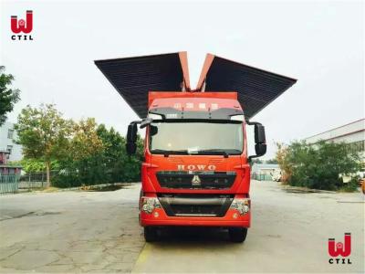 China Transport 8X4 Howo 12 Wheeler Wing Van Heavy Duty Cargo Van for sale