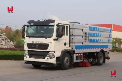 中国 HOWOの道路掃除人の真空のトラック10m3の通りのクリーニングのトラック 販売のため
