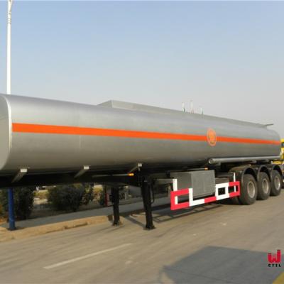 China Heavy 3 Axles Crude Oil Tanker Trailers 60000L Oil Tanker Truck for sale