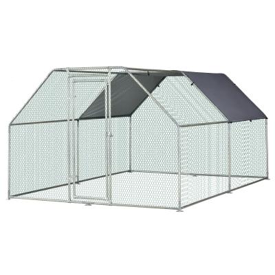 China UV Stabilised Polyester Roof D4m Walk In Chicken Cage for sale