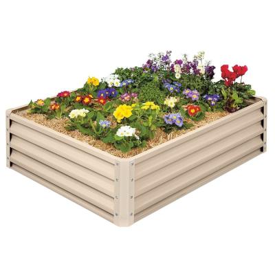 China 5ft 14.5lbs Raised Metal Garden Bed For Vegetables for sale